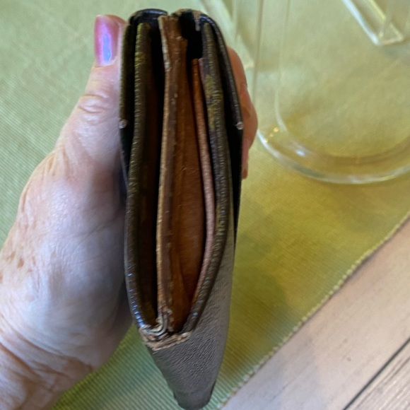 LOUIS VUITTON MONOGRAM CANVAS MONNAIE DOUBLE SNAP WALLET bifold vintage 1989 - Picture 10 of 14